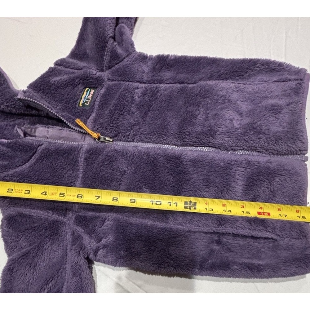 L L Bean Fleece 1/4 Zip Pullover Youth Purple Size 4 - Picture 8 of 15